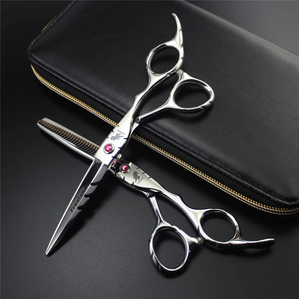 6 Inch Professional Hair Cutting Scissors Stainless Steel Barber Shears with Razor Sharp Blades