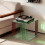 Acrylic Record Player Square Bedside Table 1