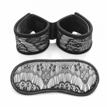 Adjustable Lace Satin BDSM Handcuffs for Comfortable Bondage Cuffs Role Play Restraint Couples