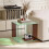 Acrylic Record Player Square Bedside Table 2