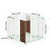 Acrylic Record Player Square Bedside Table 4