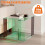 Acrylic Record Player Square Bedside Table 6