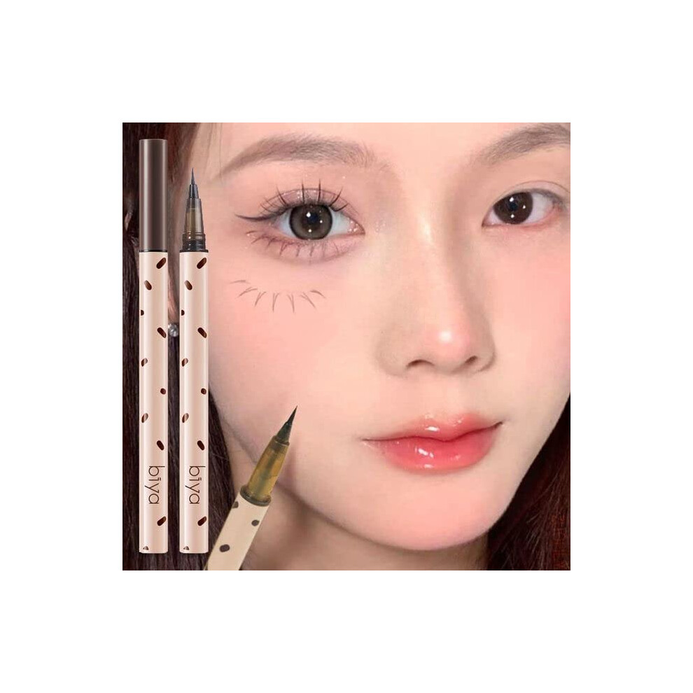Lower Lash Eyeliner Pen Tea Brown Fine Tip for Precision Definition and Natural Smooth Finish