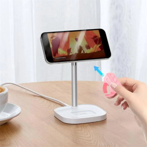 Telecomando con scorrimento a dito, telecomando Bluetooth rosa 1