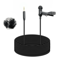 3,5 mm dasspeldmicrofoon + windkap voor microfoon 1,5 m