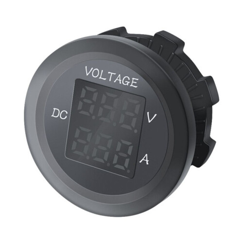 Voltmetro digitale a LED per auto, amperometro doppio a LED 12V/24V DC, rosso 2