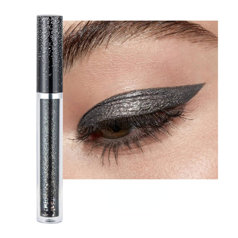12 Color Liquid Eyeshadow Set with Diamond Shimmer Finish for Pearlescent Glitter Eye Makeup