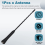 Antenna nera per autoradio AM/FM per Enclave 3