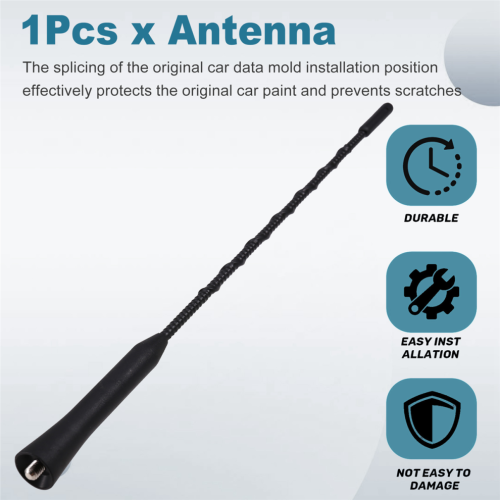 Antenna nera per autoradio AM/FM per Enclave 2