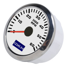 85 mm Wasserdichter Auto-Tacho mit rotem Zeiger, 9-32 V DC