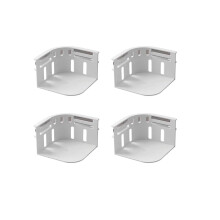 Bed Sheet and Bed Cover Fastener Open Corner Bed Sheet Holder With Lock Strips NonSlip Clips Quilt Cover 4Pack White