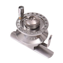 Ice Fishing Reel Aluminum Alloy with Ergonomic Handle, Lightweight Rugged Build for Rock Fishing