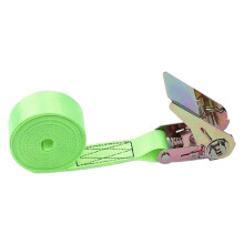 Portable Heavy Duty Tie Down 3m Buckle Straps For Car Motorcycle Bike, Metal Tow Rope, Ratchet, Light Green