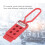 Lockout Tagout Hasp 3 Pack, 6 Hole Electrical Insulation for Maintenance Shutdown, Durable Design 4