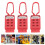 Lockout Tagout Hasp 3 Pack, 6 Hole Electrical Insulation for Maintenance Shutdown, Durable Design 5