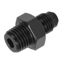 Kraftstoffleitung Anschluss 4 AN auf 1/4 NPT Schwarz Aluminium Adapter