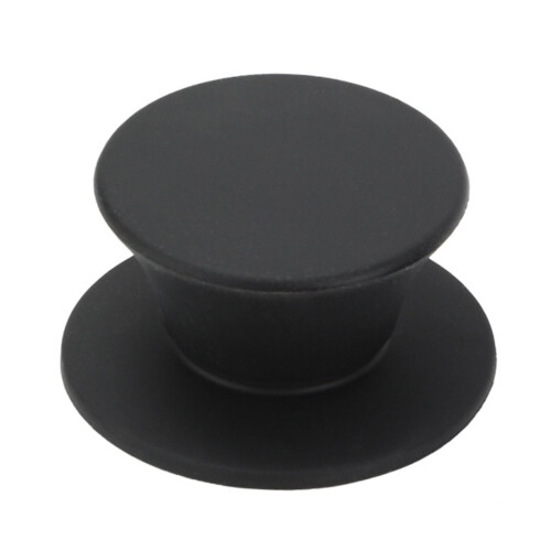 Black Silicone Pot Lid Knob Replacement Handle, Heat Resistant Grip for Cookware