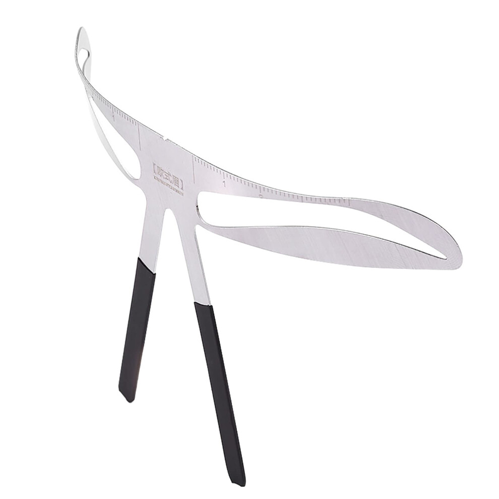 Eyebrow Ruler with Reusable Stencil for Microblading, 3Point Symmetry, 4 Brow Styles