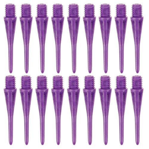 50pcs WearResistant Soft Tip Dart Points with Threaded Replacement Tips for Electronic Darts Purple