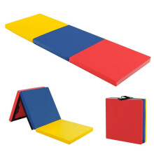 Faltbare Gymnastikmatte 180 x 60 x 5 cm rutschfest ergonomisch gemütliche Atmosphäre