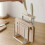 Kitchen Knife and Cutting Board Holder with Pan Lid Organizer, SpaceSaving Multifunctional Rack 4