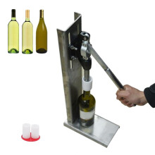 Manual Wine Bottle Corking Machine with Adjustable Height and 2 POM Heads for Homebrew Beer Wine