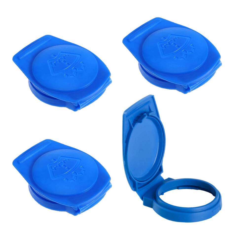 Set Of 4 Windscreen Washer Caps 3Q0955455 Leakproof Reservoir Lid For Car Fluid Tank 9174973629511