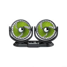 Car Fan 360 Rotatable Dual Head with 2 Speed USB 5V/12V/24V for SUV Truck Boat