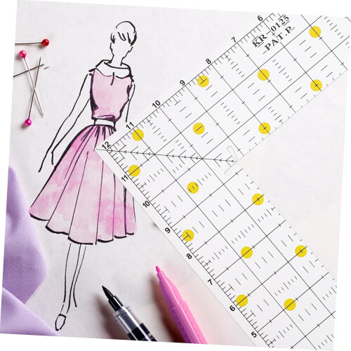 Quilting Ruler for Easy Quilt Square Cutting Sewing Fabric Patchwork Template with Smooth Edges 1
