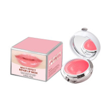 Lip Sleeping Mask for Deep Hydration and Overnight with Builtin Brush and Tinted Balm