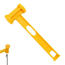 Camping Mallet and Tent Stake Hammer, Rust Proof Lightweight Design with Ergonomic Grip for Hiking