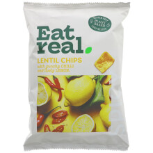 Eat Real Lentil Chips Chilli Lemon 95g ( pack of 10 )