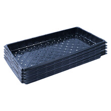 Plastic Rectangular Seedling Tray Pack of 5, Black Balcony Plant Growing Tray for Sustainable Gardening
