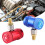 Adjustable Brass AC Quick Coupler for Refrigerant, Durable Secure Fit with Shiny Sleeve for Fast Charging 1