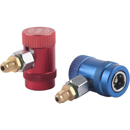 Adjustable Brass AC Quick Coupler for Refrigerant, Durable Secure Fit with Shiny Sleeve for Fast Charging 2