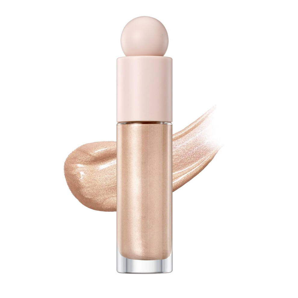 Cream Liquid Highlighter For Face And Body, Lightweight Blendable Bronzer, Radiant 3D Glow (02#)