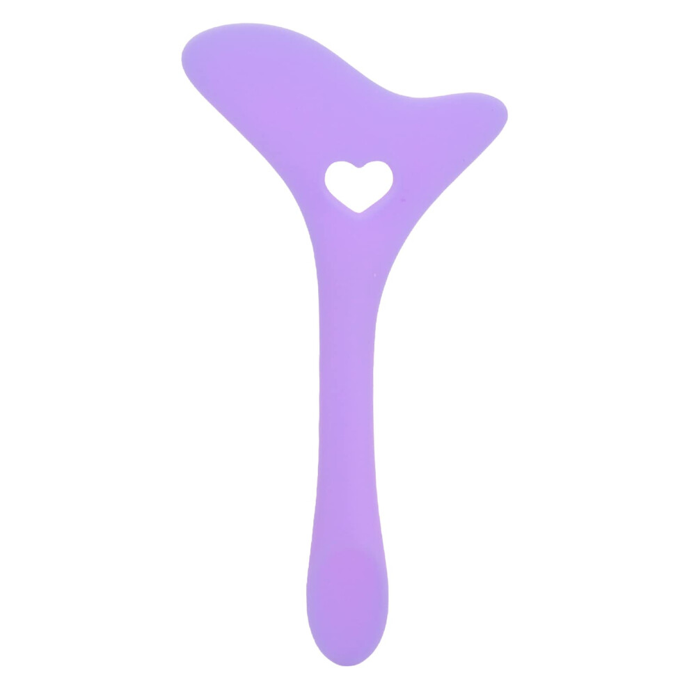 Purple Eyeliner Stencil Silicone Template Reusable Guide With Mascara Shield For Precise Eye Makeup