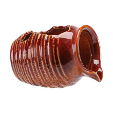 Ceramic Water Fountain Jar Desktop Circulating Water Feature Red Tabletop Desk Fountain