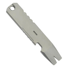 Titanium Pry Bar EDC Multitool with Bottle Opener, Compact Keychain Tool for Camping and Daily Use