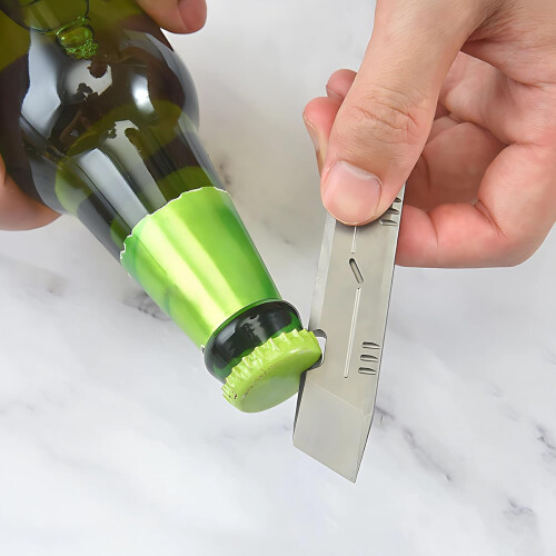 Titanium Pry Bar EDC Multitool with Bottle Opener, Compact Keychain Tool for Camping and Daily Use 2