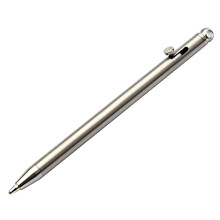 EDC Keychain Pen Mini Stainless Steel Pocket Ballpoint for Hiking Camping Smooth Writing
