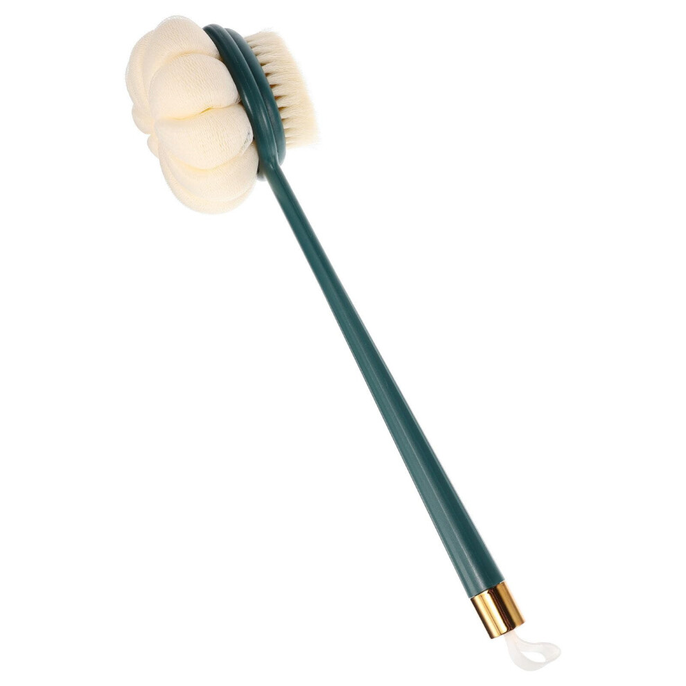 Back Scrubber for Shower with DualSided Soft Bristles, Long Handle Bath Brush for Gentle Exfoliation