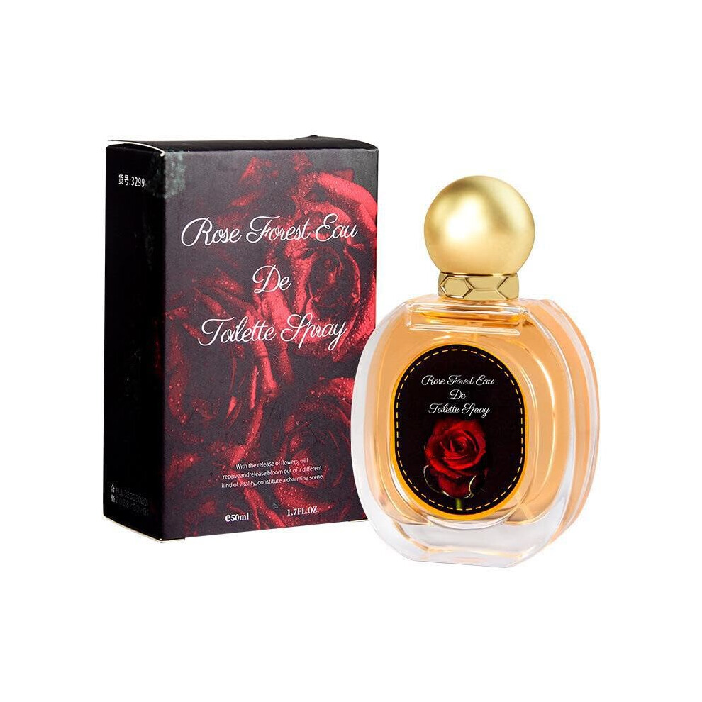 Rose Perfume RollOn with Pheromones, LongLasting Vegan Cruelty Essential Oil Scent 50ml