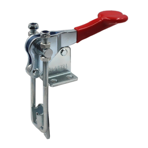 ZHOUBA 90 Degree Mechanical Iron Quick Holding Latch Type Pull Toggle Locking ClampWhite6.5x4cm