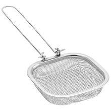 Stainless Steel Foldable Fried Mesh Basket French Fry Holder Strainer Fried Food Filterblue-650ml