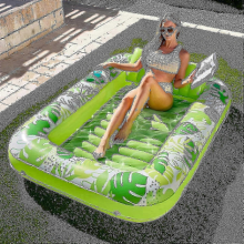 2024 Inflatable Tanning Pool Lounger Float For Adults, 70" X 46" Large Suntan Tub Pool F Gift ShlmCyan White