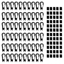60x Bungee/ Shock Cord Hook Terminal End for 5mm Bungee to Use on Kayaksorange