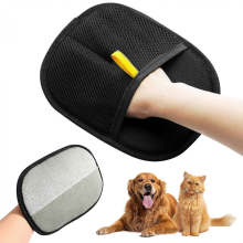 Double-Sided Grooming Gloves for Pets, Large Size Static Reduction Dog and Cat Hair Removal Gloves, Washable Material