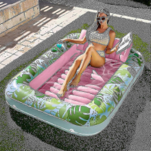 2024 Inflatable Tanning Pool Lounger Float For Adults, 70" X 46" Large Suntan Tub Pool F Gift ShlmHot Pink
