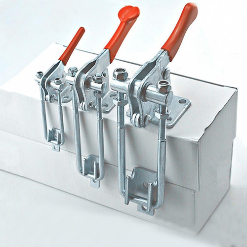 ZHOUBA 90 Degree Mechanical Iron Quick Holding Latch Type Pull Toggle Locking ClampWhite6.5x4cm 1